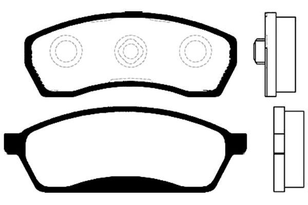 KAVO PARTS stabdžių trinkelių rinkinys, diskinis stabdys BP-8009